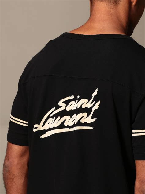 t shirt yves saint laurent homme noir|saint laurent t shirt sale.